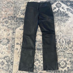 Cache black leather pants size 2